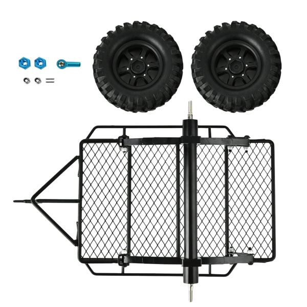 DIY Metal Trail Car Trailer Hopper D90 / SCX10 / TRX-4 1/10 mittakaava RC Crawler Car
