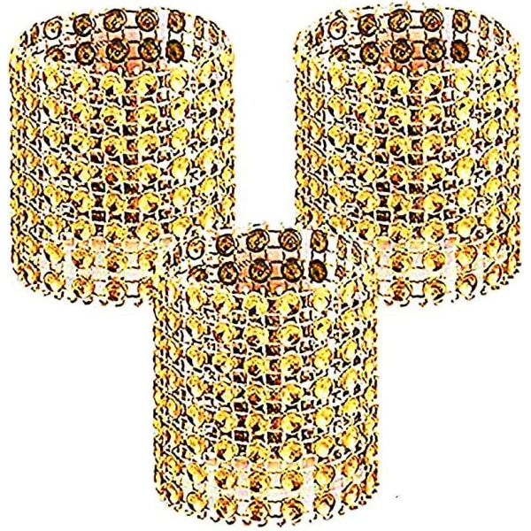 50 stykker rhinestone diamant serviettspenner til bryllupsmiddag Golden
