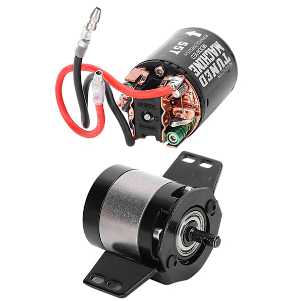 1:5 Ratio Växellåda Transmission Box 540 Borstad 55T Motor Passar för SCX10 1/10 RC Car