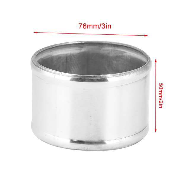 Aluminiumlegering Slange Samler 76mm 3in OD 50mm 2in Længde Rørforbindelse Udskiftningstilbehør