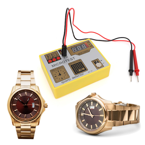 QD-20 Klocka Batteri Puls Tester Quartz Movement Tester Avmagnetiseringsmaskin Klocka Reparationsverktyg