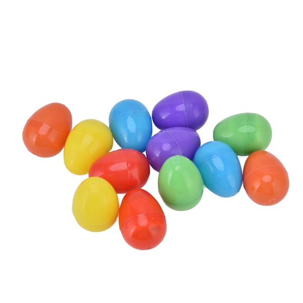 12 kpl Pääsiäismunat Valoisa Glow-in-the-Dark Dekoratiivinen DIY-Muovi Sisäänrakennettu Akku Lämmin LED-Pääsiäismuna Loma-Koristeluun