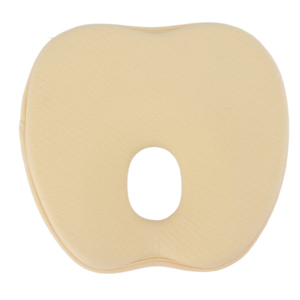 Baby Head Shaping Kudde Korrigering Flat Head Spänst Memory Foam Nyfödd sovkudde för barnvagnar Sängar Gul