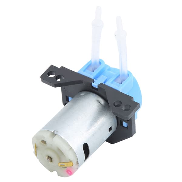 Garden Multifunctional Mini Right Angle 12V DC Peristaltic Liquid Pump Dosing Pump Hose Pump (Blue)