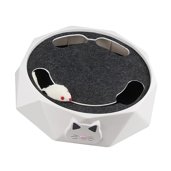 Interactive Cat Turntable Electric 2-Speed Adjustable Automatic Puzzle Catch Mouse Play Cat Toy for Pet Supplies