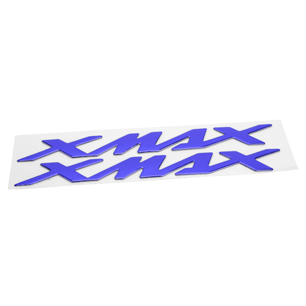Par MC-emblemmärken 3D-dekaler för XMAX 125 250 400 (Blå)