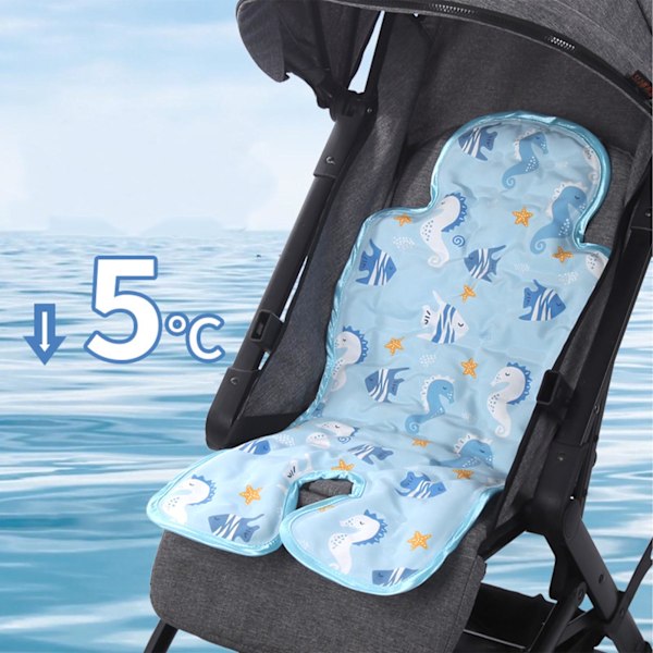 Barnvagn Cool Sittdyna Mjuk Bekväm bomull Barnvagn Sittdyna Sommar Kyldyna Typ 2