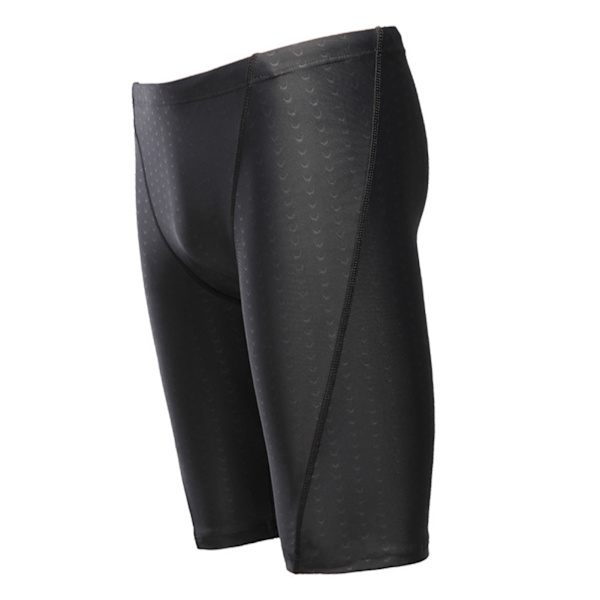 Lange treningsbadedrakter Vanntett hurtig tørkende svarte hudvennlige badedrakter for menn for Racing 4XL (anbefalt vekt 67,5-72,5 kg)