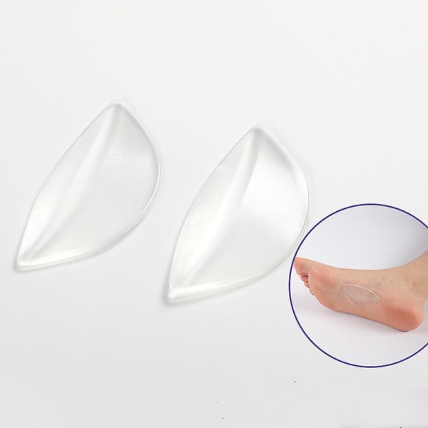 2 par silikon gel buestøttefot trekantet buepute kileskoinnsats