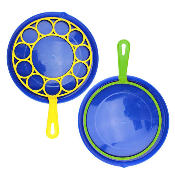 Bubble Wand Set med bricka Pop Form Bubble Maker Rolig Lätt att använda Bubble Making Leksak för barn utomhus