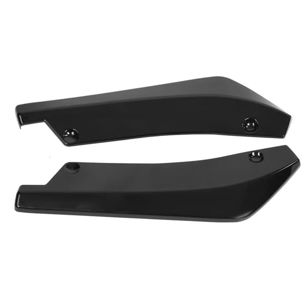 2 stk Bil bakre støtfanger Lepp Anti-krasj Spoiler Canard Diffuser Wrap Angle Splitter