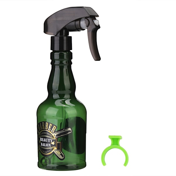 280 ml vintage täytettävä Barber tyhjä suihkepullo hiustenhoitoon (vihreä)