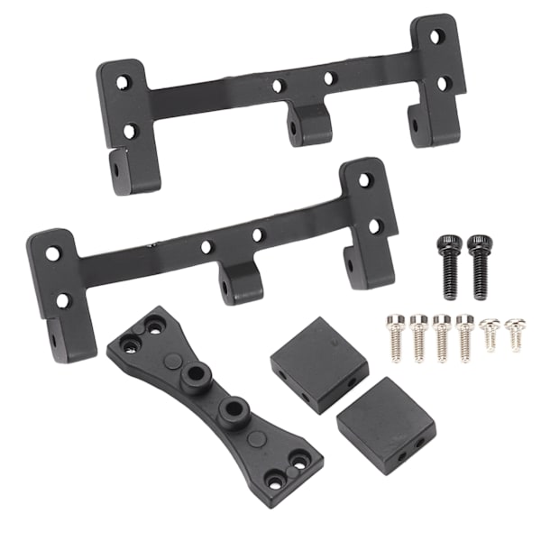 RC Bil Modifisering Dragstangssete med bakaksel Styresnekke Feste for MN 1/12 99S D91 D90 Svart