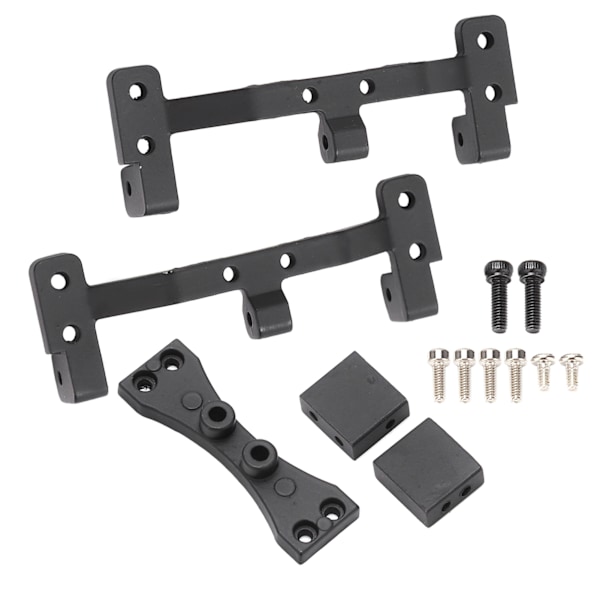 RC Car Modifiering Dragstangssäte med bakaxel Styrväxelfäste för MN 1/12 99S D91 D90Black