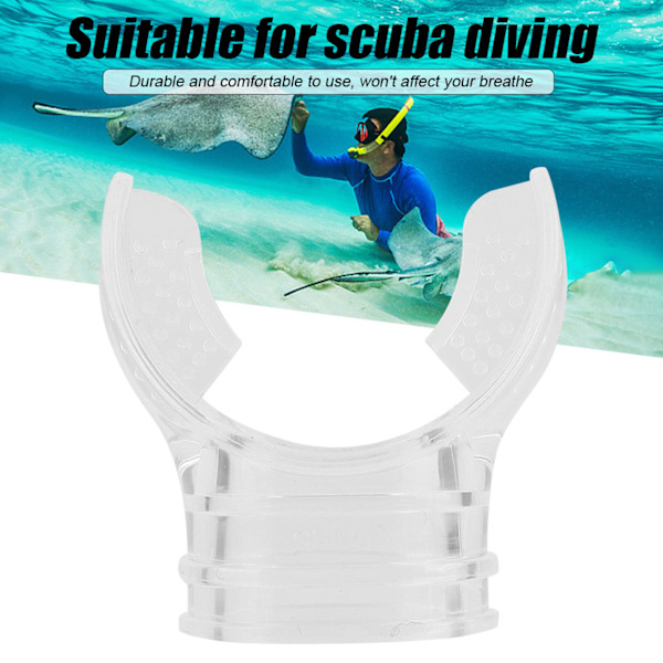 Engångstransparent Silicon Professional Scuba Diving Standard Bite Munstycke (Transparent)