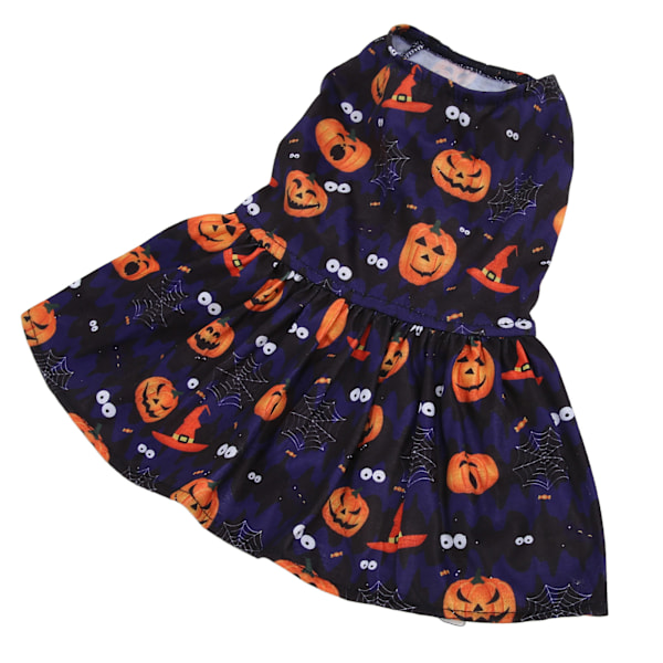 Pet Halloween kjol Ljusa färger Söt Mjuk Bekväm Stretchig Moderiktig valpklänning för små hundar XL