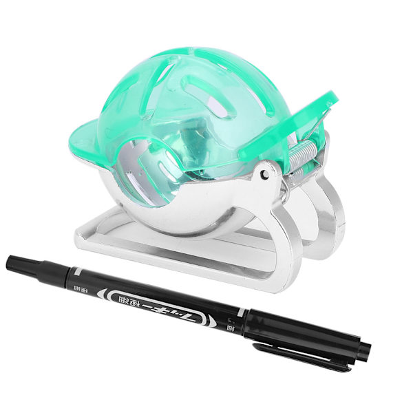 Golf Ball Liner Line Marker Drawing Template Alignment Tool with Pen Accessory (Green)