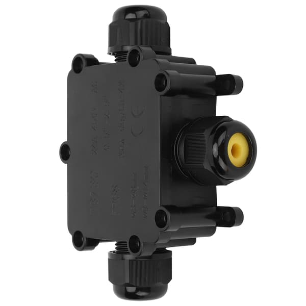 Waterproof Junction Box 3-Way Outdoor Electrical Cable Connector Case IP68 TB730