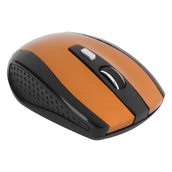 Trådløs Mus Notebook Computer Optisk Gaming Tilbehør med Justerbar DPI 250Hz Orange