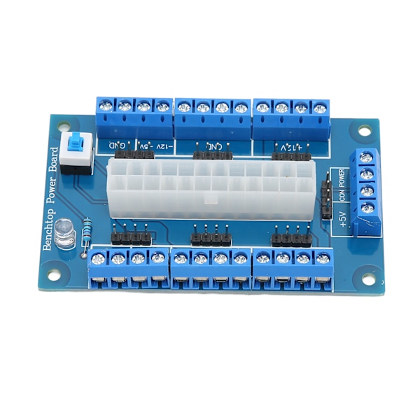 24 20-bens ATX DC Strømforsynings Breakout Board Modul Strømforsyning Breakout Board med LED-indikatorlampe