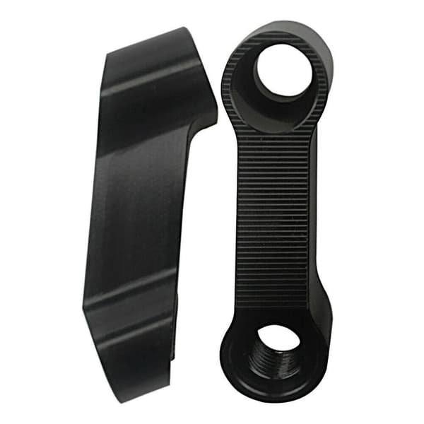 Motorcycle Mirror Extender Motorcycle Rearview Adapter Mirror Riser Extender Black