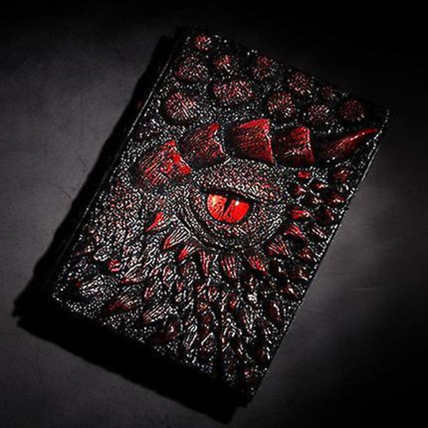 Håndlavet 3D Drageresinomslag Notesbog - Deluxe Ilddrage Design