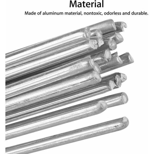 50 stk aluminiumsveisetråd lavtemperatur aluminiumsveisetråd Solid aluminiumselektrode, 25cm*1,6mm