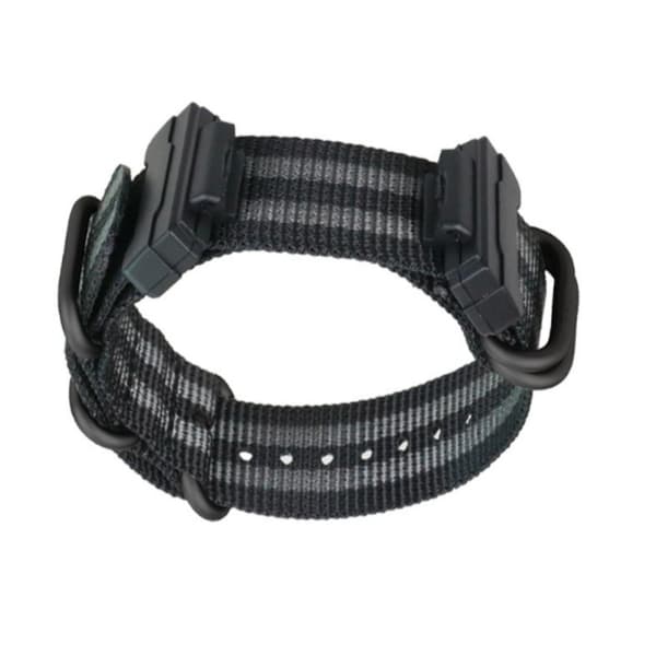 NATO-urrem til Casio GShock GA110/DW5600, Nylon, Sort, 28cm, Åndbar