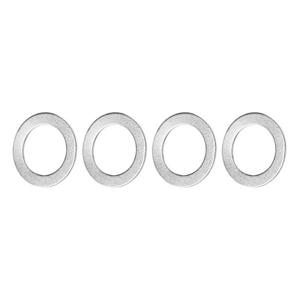 60 kpl tasainen ruostumattomasta teräksestä valmistettu tiiviste 6 mm sisähalkaisija 9 mm ulkohalkaisija Huoltovarusteet 4807-0609-0500
