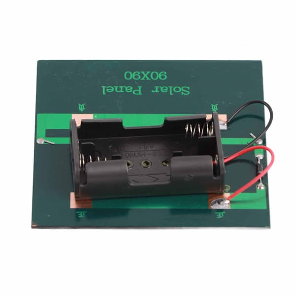 Solcellelader Celleladerkort 1W DC4V for 2xAA 1,2V batterier Strømforsyning