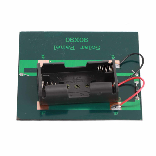 Solpaneloplader Celleopladerkort 1W DC4V til 2xAA 1,2V batterier Strømforsyning