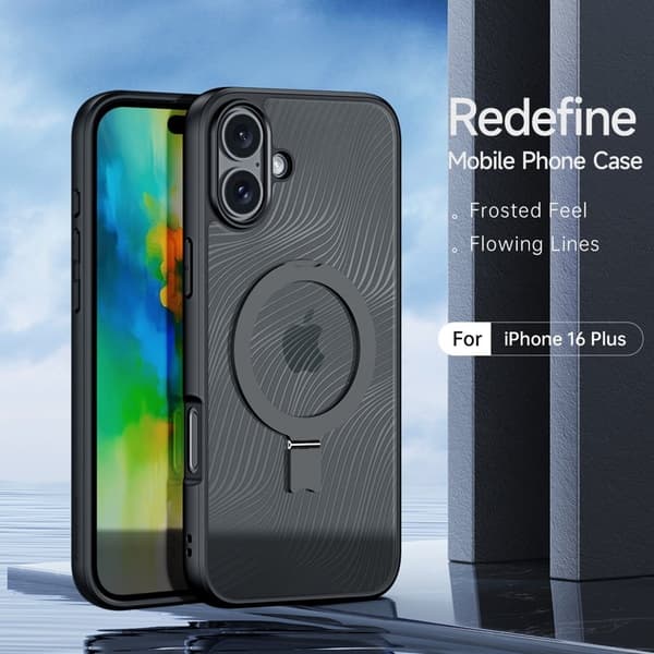 DUX DUCIS Aimo Series Mobilskal til Kompatibel med iPhone 16 Plus TPU+PC - Svart[LD]