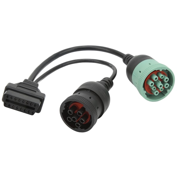 OBD2-kaapeli kuorma-autoille OBDII 16-nastainen naaras 6-nastainen J1708 9-nastainen J1939 jakaja Y diagnostiikkaskannerikaapeli autoille ja kuorma-autoille