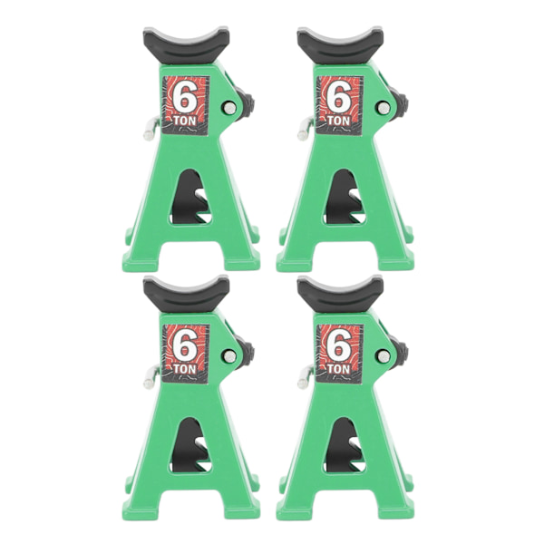 4st Mini Jack Stativ Justerbar Aluminium Legering Skala Jack Ställ Set 1/24 för SCX24 RC Car Green