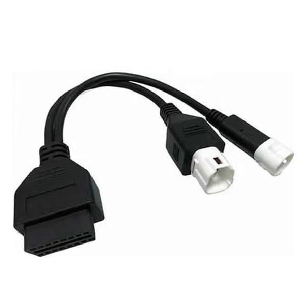 Til Yamaha 3pin + 4pin 2 i 1 til OBD2 motorcykel scannerkabel fungerer sammen med OBD Scanner Edition a 5 5