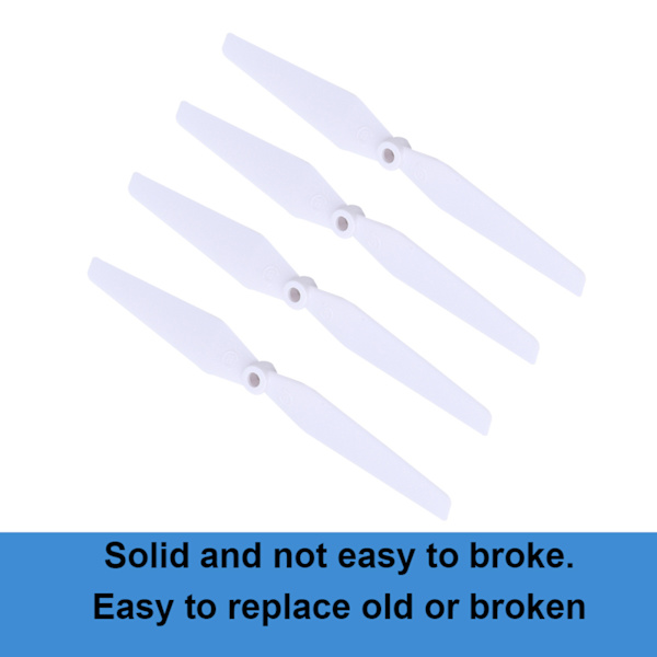 8 stk RC Propeller Tilbehør Udskiftningsdel Passer til WLtoys XK X1 Quadcopter RC Drone Hvid
