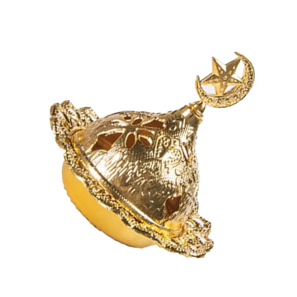 Vintage Røgelsesbrænder Udsøgt Rustbeskyttende Metal Røgelsesbrænder til Soveværelse Stue Måne Stjerner Guld