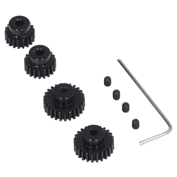 3,175 mm RC Pinjonvaihteiden sarja Tamiya TT01 TT02 TB02 TA05 RC-autoille Yleinen 18T 19T 23T 24T Teräs RC Moottorinvaihde