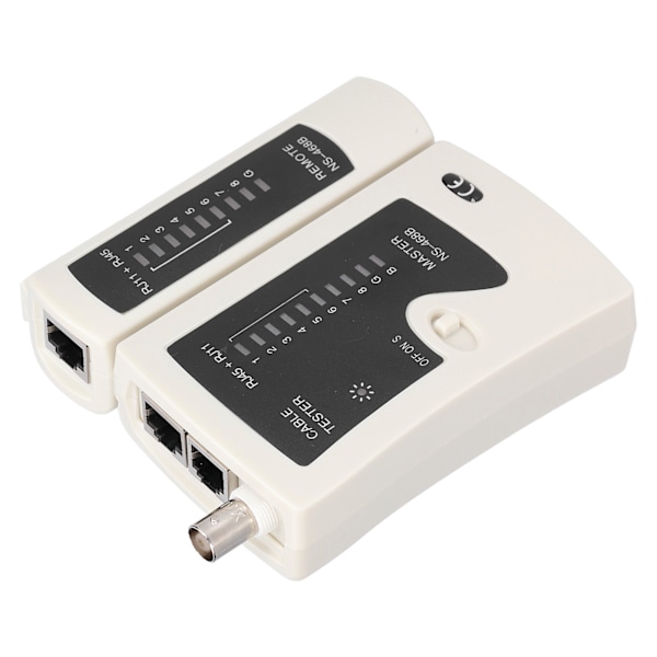 NS-468B(1088j) Netværkskabels Tester RJ45 RJ11 Linjemåler Multifunktionel Ergonomisk Design DC 9V