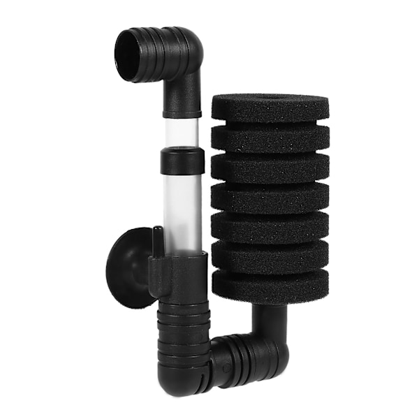 Nytt biokjemisk svampluftpumpe-akvariumfilter med sugekopp (enkelt hodefilter)
