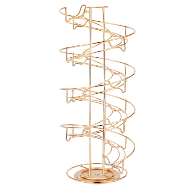 Kaffekapsler Holder 360° Drejelig Opbevaringsstativ til Kaffe Kapsler til DOLCE/ESPRESSO/CAFFITALYL Gold