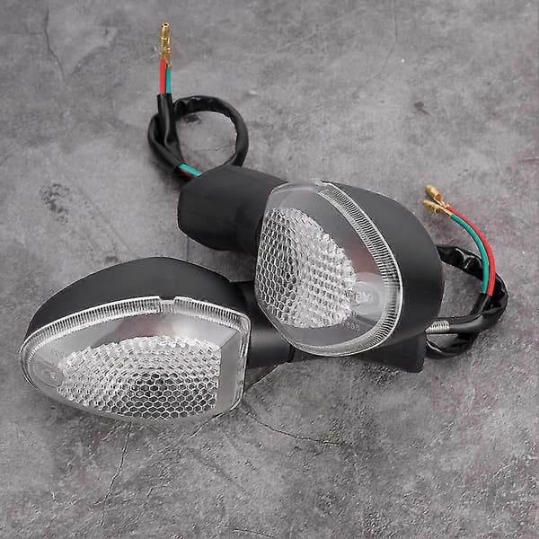 2 stk. motorcykel LED-blinklys passer til Suzuki GSX-S 1000f 750 (hvid)