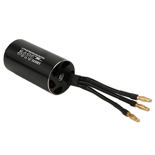 For SURPASS HOBBY Ikke-induktiv børsteløs motor Sort til 5,0 mm 3670 2650KV RC båd
