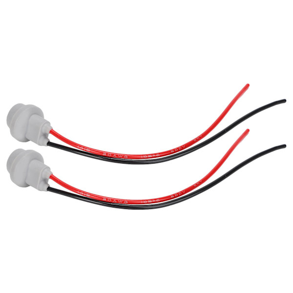 2pcs Lamp Holder Heat Resistant Soft Easy Installation Light Socket Mounting Adapter with Wire
