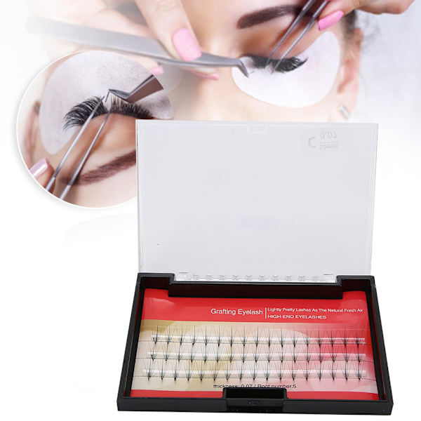 Professional Soft Dense False Eyelashes Eyelash Extension Grafting False Eyelashes 0.07 C10mm