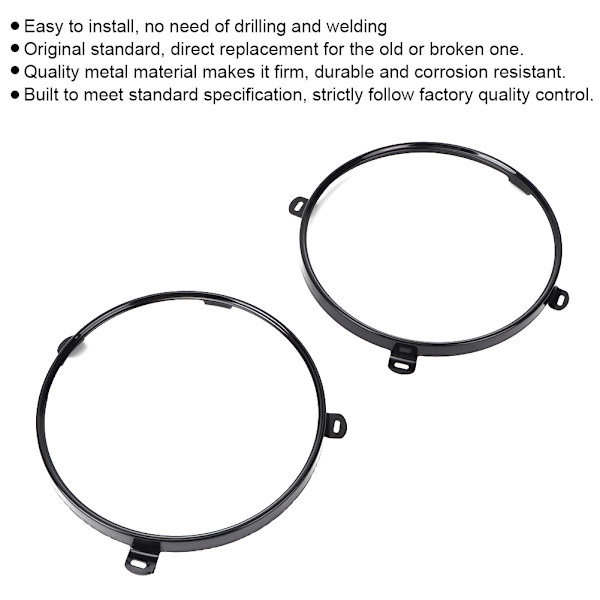 2 kpl 7 tuuman ajovalon asennuskiinnike rengaslampun pidike sopii Jeep Wrangler TJ 07-18
