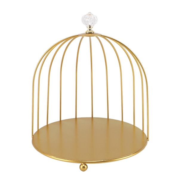 Fuglebur Kosmetik Organizer Guld Pladsbesparende Jern Unik Multifunktionel Fuglebur Sminke Stativ til Badeværelse Enkeltlags