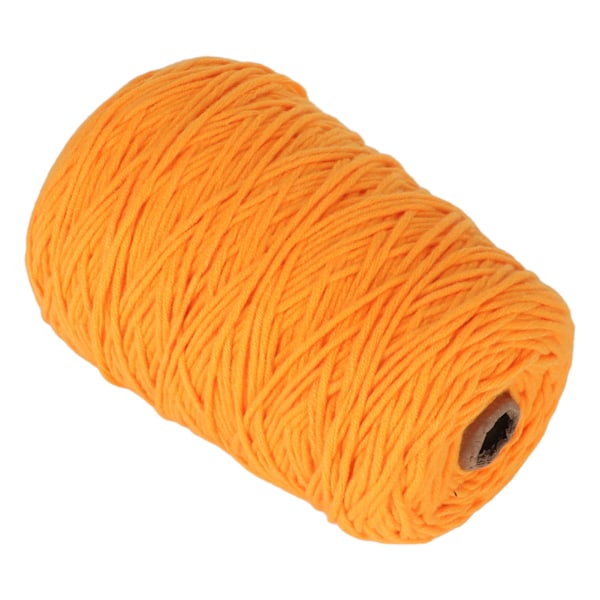 Tuftgarn Orange 400m Lång 0,5cm Bred Krympresistent Bomull Polyester Mattstickgarn för Hantverk DIY Vävning