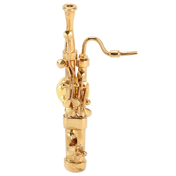 Miniatyr Fagott Utsökt Färg Elegant Stark Hållbar Metall Hög Simulering Mini Fagott Modell för Bord Hylla Skåp