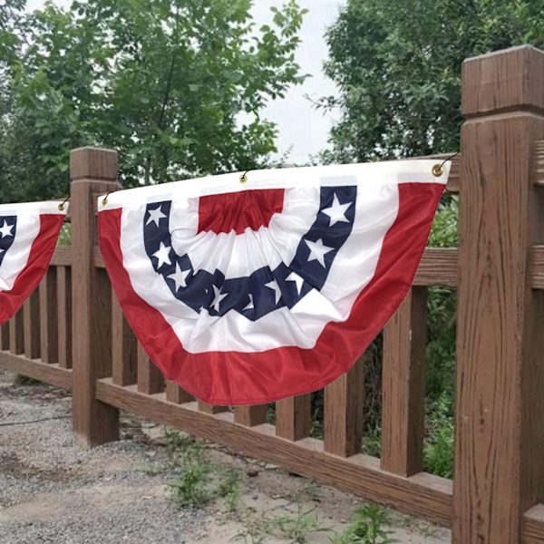 American Garden flaggstång USA Fan Flag Patriotic Stars Stripes Flagga utomhusdekoration